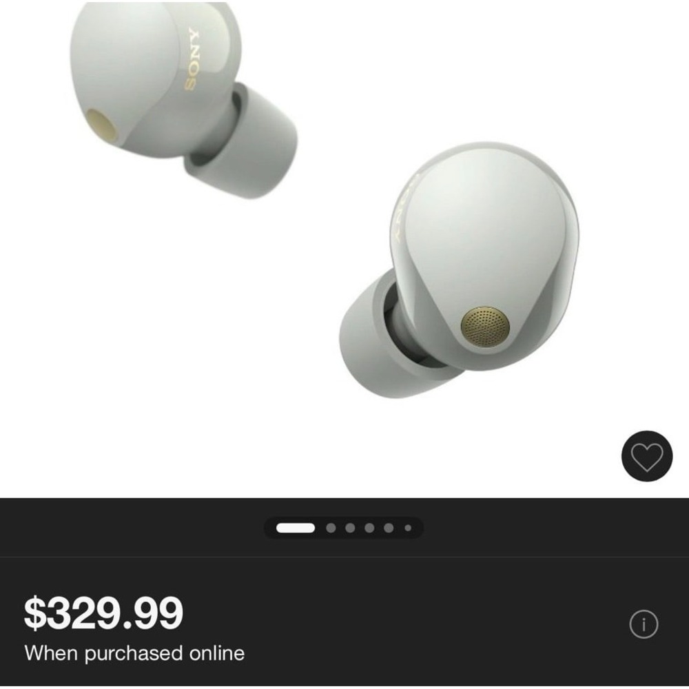SONY WF1000XM5 Noise Canceling Earbuds Silver BRAND NEW - Picture 2 of 8